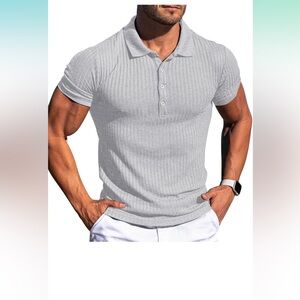 Askdeer Men's Polo Short Sleeve Slim Fit Casual Classic Stretch Golf Shirt New